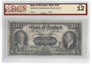 1931 $10 Bank Of Montreal Chartered Note