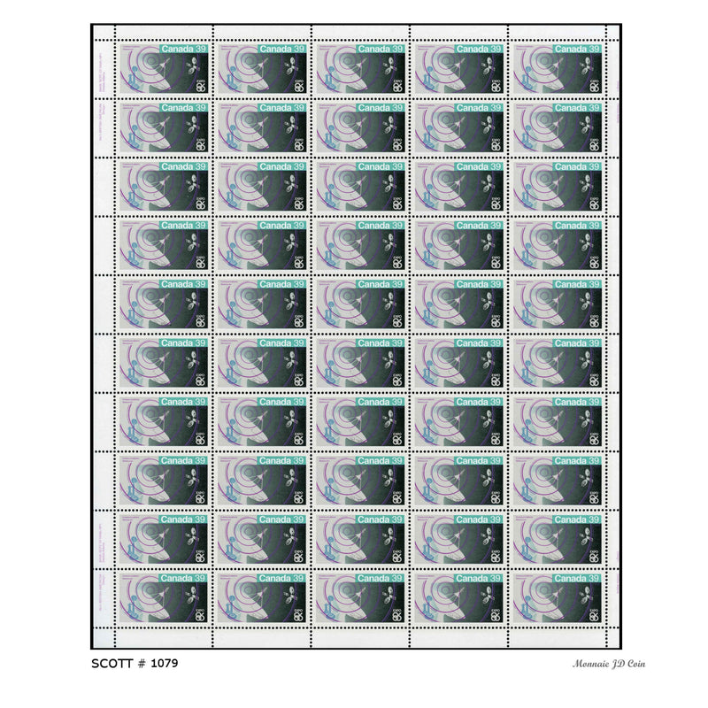 1986 Canada Stamp Full Pane of 50