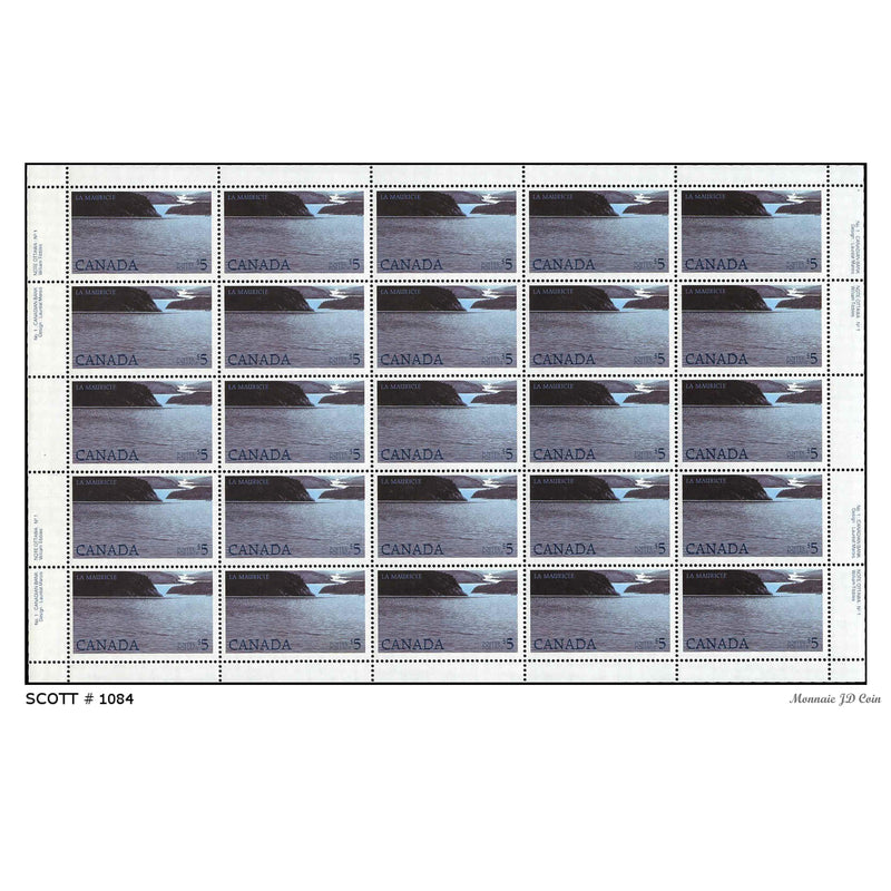 1986 Canada Stamp Full Pane of 25