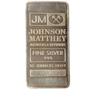 Johnson Matthey 10 Troy Ounces .999 Fine Silver Bar