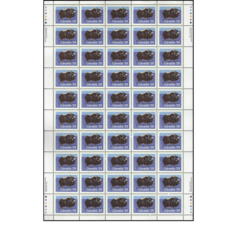 1989 Canada Stamp Full Pane of 50