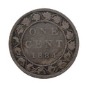 1884 Obv2  Canada Large One Cent  (VG)