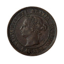 1884 Obv.2  Canada Large One Cent AU (AU-50)