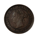 1886 Obv.1a  Canada Large One Cent EF-AU (EF-45)