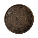1891 SDSL Obv2 Canada Large One Cent F-VF (F-15)