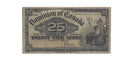 1900 Canada 25 Cents Shinplaster Dominion Of Canada  Saunders, DC-15c (F)
