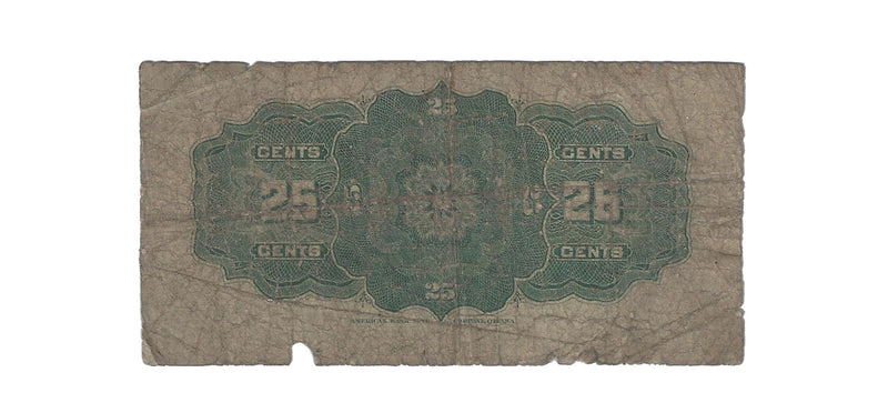 1900 Canada 25 Cents Shinplaster Dominion Of Canada  Courtney, DC-15a (Circ.)