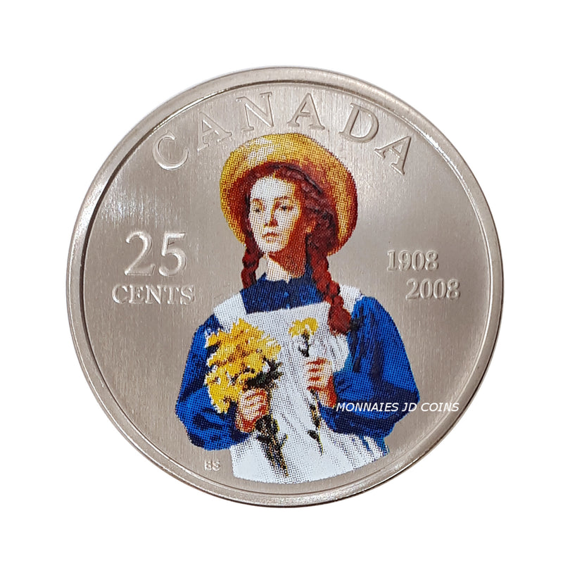 2008 Canada 25 Cents 100th Anniversary Of Anne Of Green Gables Specimen Coin