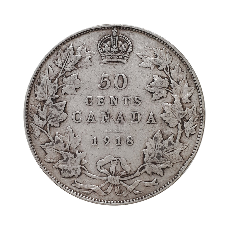 1918 Canada 50 Cents (VG-8)