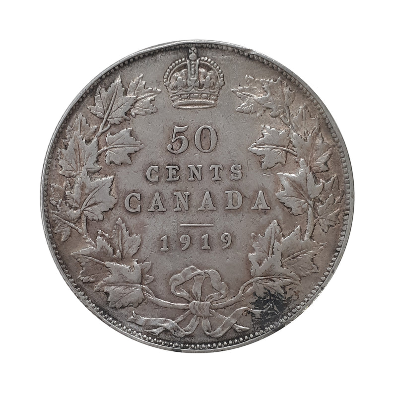 1919 Canada 50 Cents F/VF (F15)