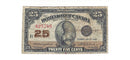 1923 Canada 25 Cents Shinplaster Dominion Of Canada  Campbell-Clark, DC-24d (VG)