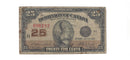 1923 Canada 25 Cents Shinplaster Dominion Of Canada  Campbell-Clark, DC-24d (VG)
