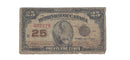 1923 Canada 25 Cents Shinplaster Dominion Of Canada  Campbell-Clark, DC-24d (Good)
