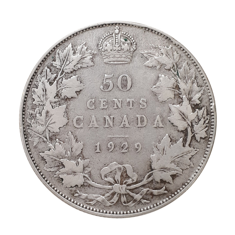 1929 Canada 50 Cents (VG-10)