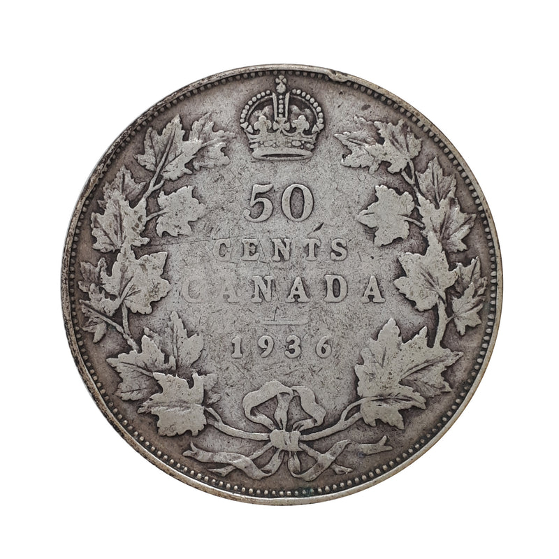 1936 Canada 50 Cents (VG-8)