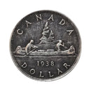 1938 Canada Dollar EF-AU (EF-45)