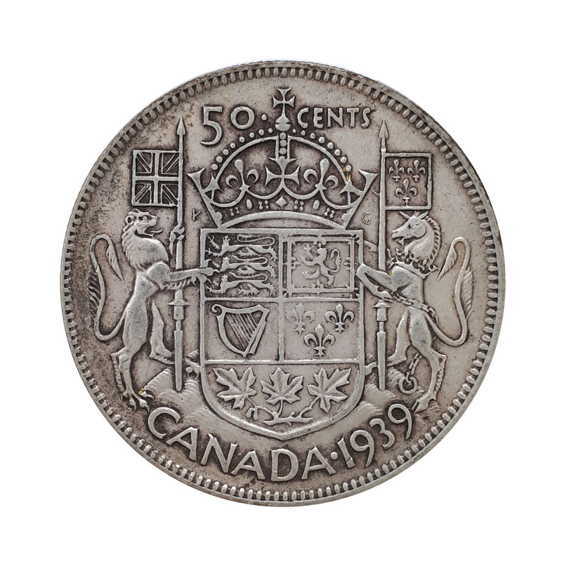 1939 Canada 50 Cents (Circulated)