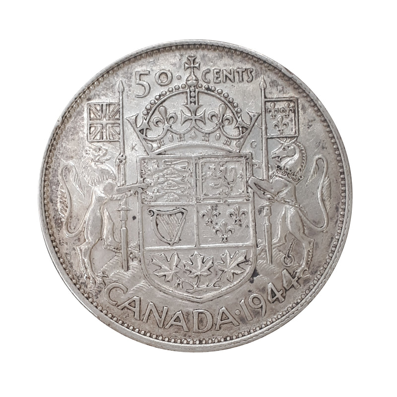 1944 Full Hoof 4 Canada 50 Cents (VF)