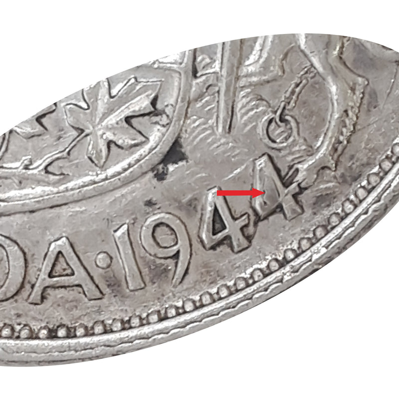 1944 Full Hoof 4 Canada 50 Cents (VF)