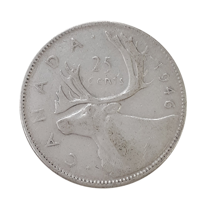 1946 Canada 25 Cents Circulation