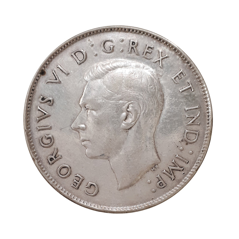 1946 Chip In 6 Canada 50 Cents (VF/EF)