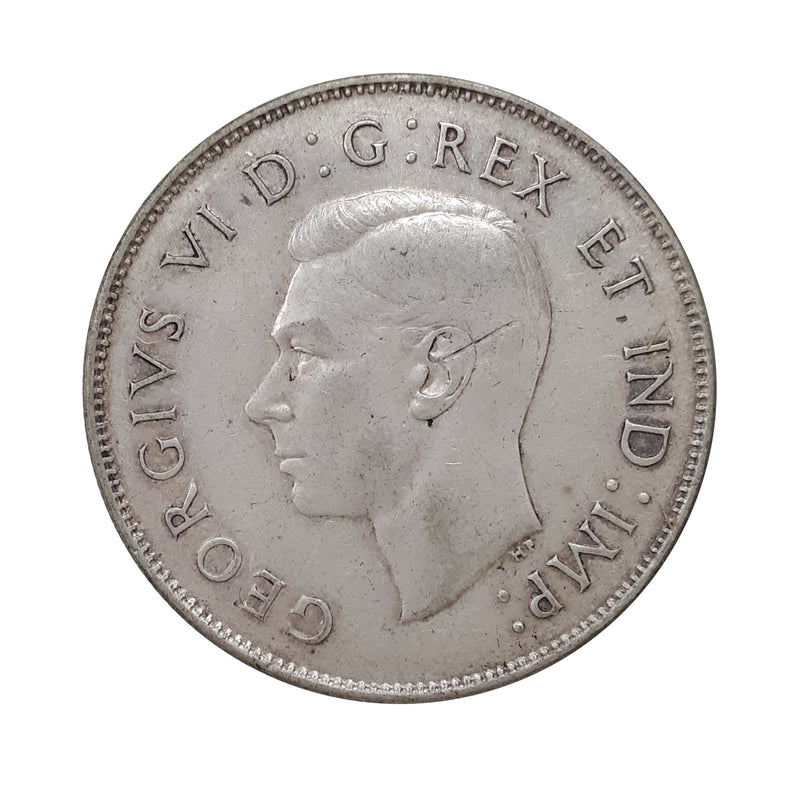 1946 Chip In 6 Canada 50 Cents (F/VF)