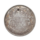 1947 Curved 7 Canada 50 Cent  VF/EF (VF-30)