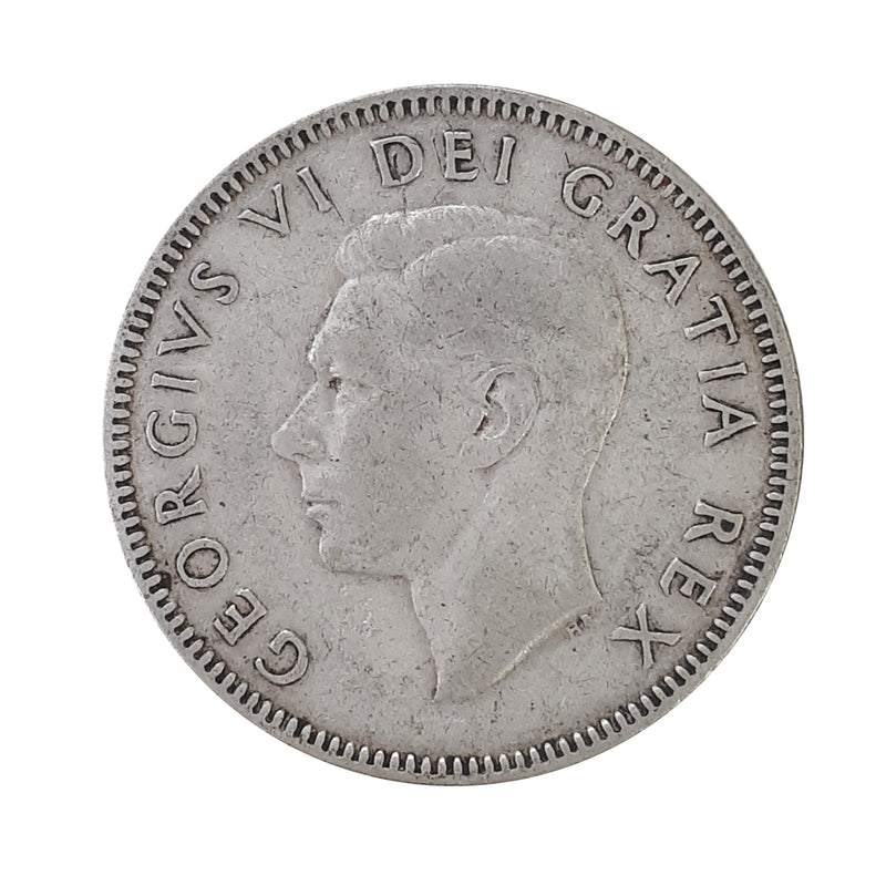 1948 Canada 25 Cents Circulation