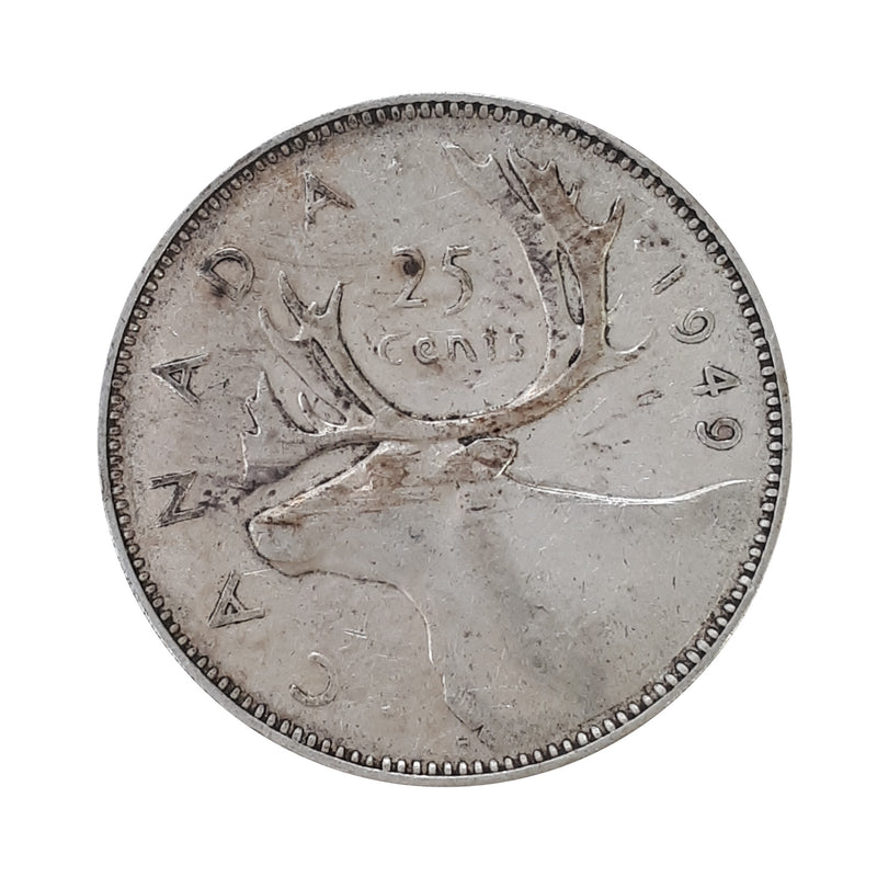 1949 Canada 25 Cents Circulation