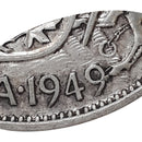 1949 Wide Date Hoof Over 9/9 Canada 50 Cents (VF-30)