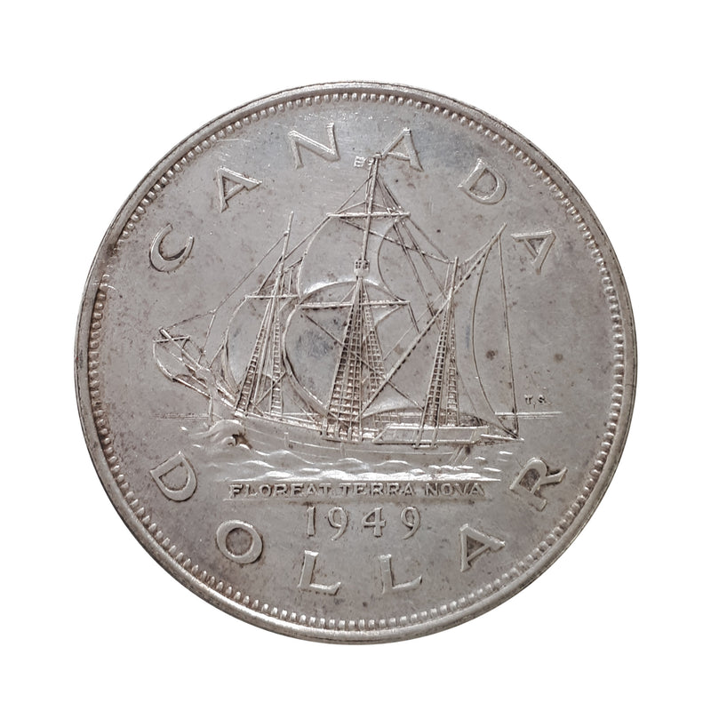 1949 Canada Dollar  Almost Uncirculated (AU-58)