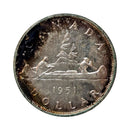 1951 FWL Rare Double Date 5 Canada Dollar (BU)