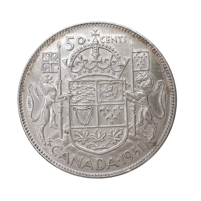 1951 ND Canada 50 Cents (EF/AU)