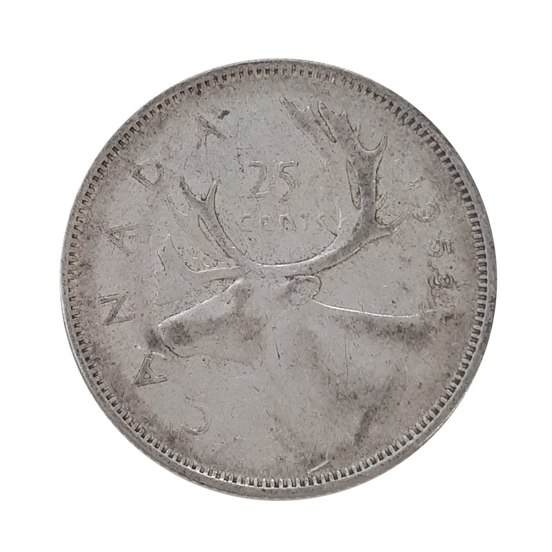 1953 Canada 25 Cents Circulation