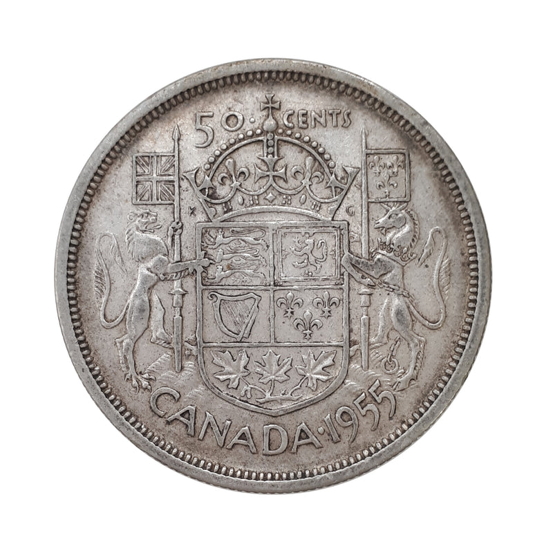 1955 Canada 50 Cents (Circulated)