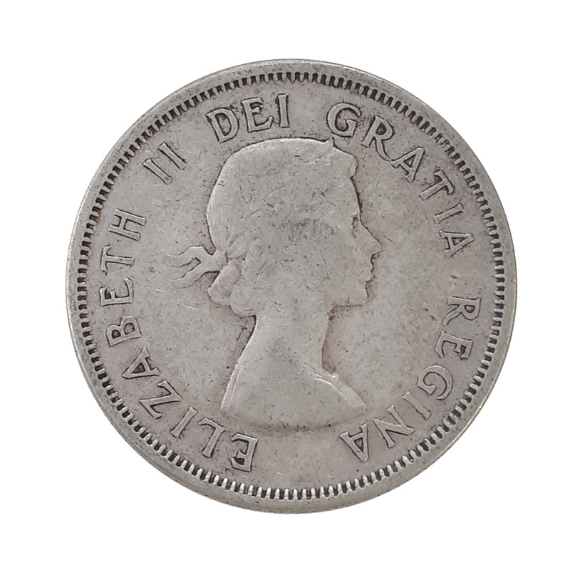1956 Canada 25 Cents Circulation