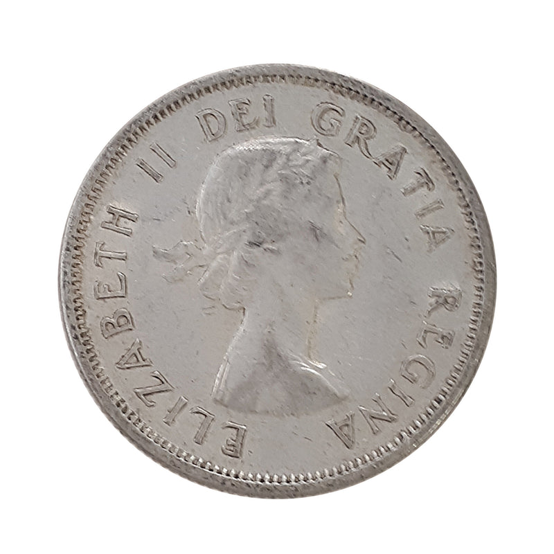 1957 Canada 25 Cents Circulation