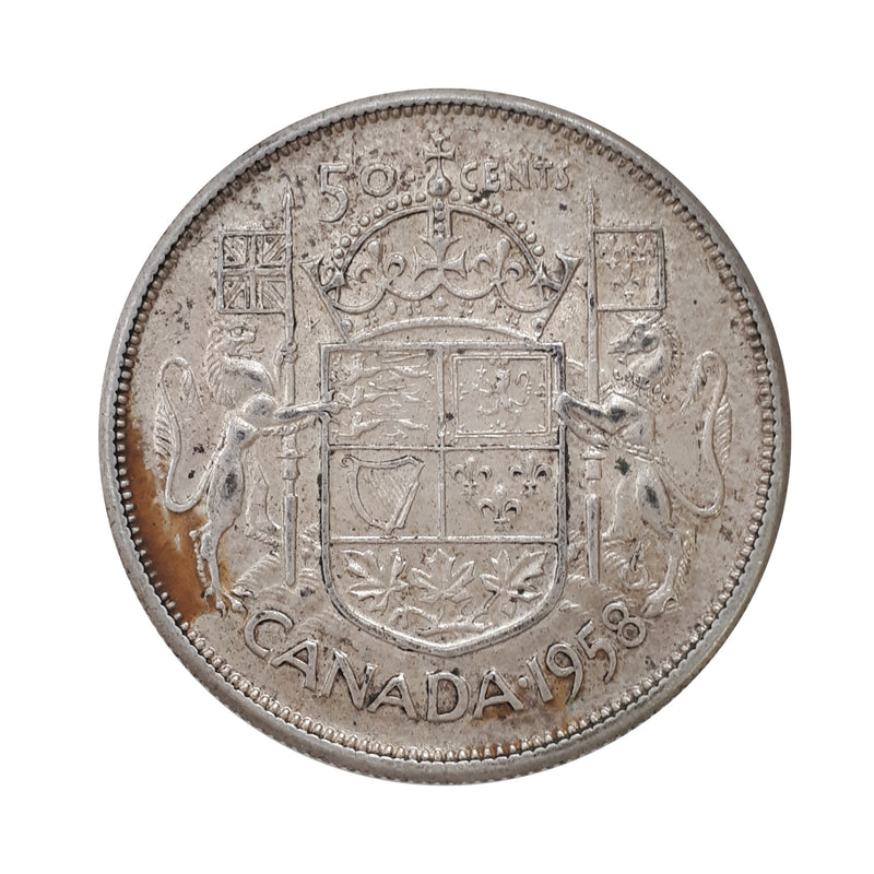 1958 Canada 50 Cents (Circulated)