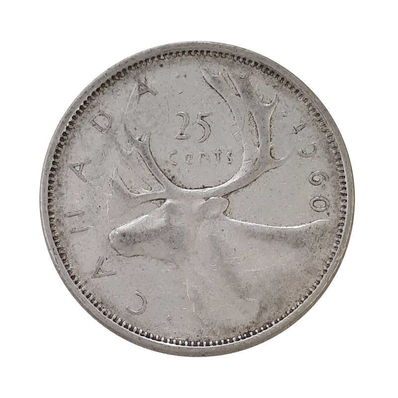 1960 Canada 25 Cents Circulation