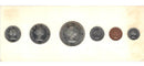 1960 Canada Uncirculated Proof Like Coin Set White Cardboard