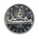 1960 Canada Silver Dollar ICCS PL-66 Heavy Cameo