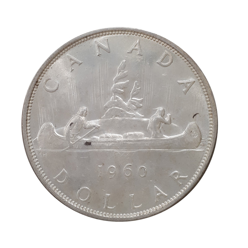 1960 Cameo Canada Dollar Brillant Uncirculated (MS-60)