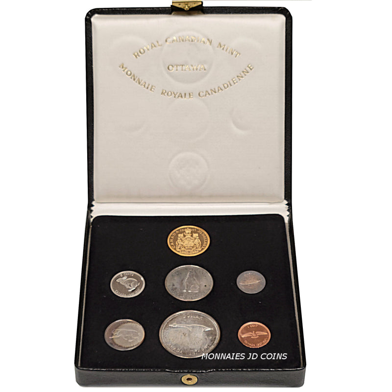 1967 Royal Canadian Mint Proof Coin Set With $20 Gold Coin