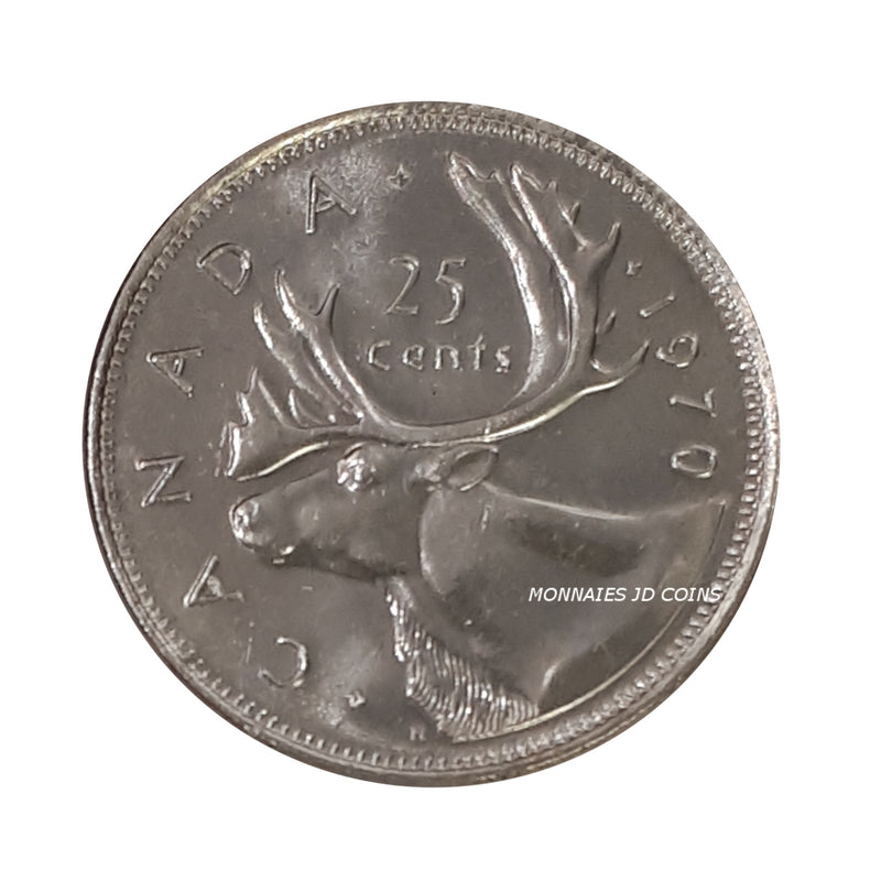 1970 Canada 25 Cents BU (MS-63)