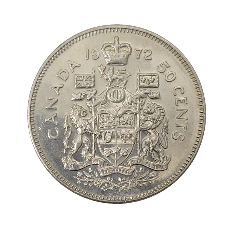 1972 Canada 50 Cents Choice Brillant Uncirculated (MS-64)