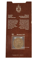 1976 Canada $100 Gold Coin 14 Karat Montreal Olympic