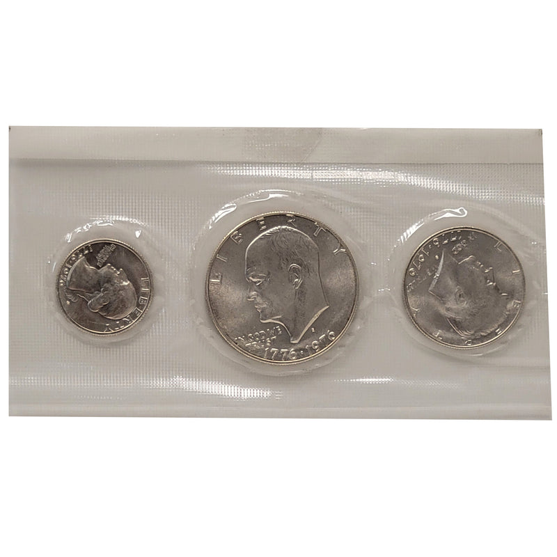 1976 USA United States Bicentennial Silver 40% Uncirculated Kennedy-Eisenhower Set