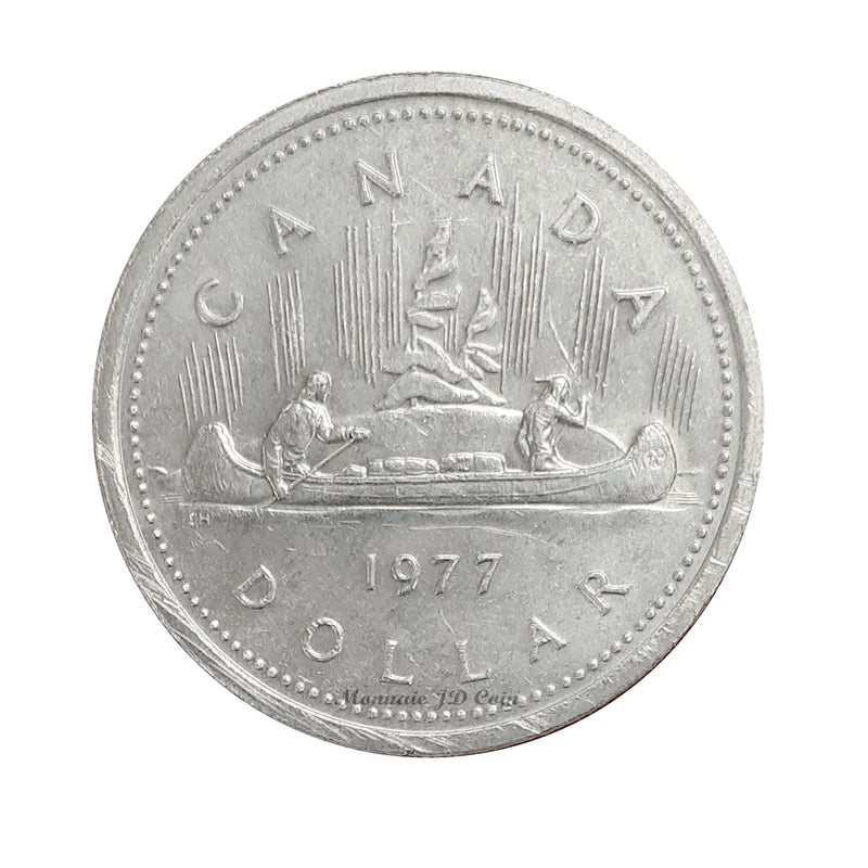 1977 FWL Attached Jewels Canada Nickel $1 Dollar Coin (Circulated)
