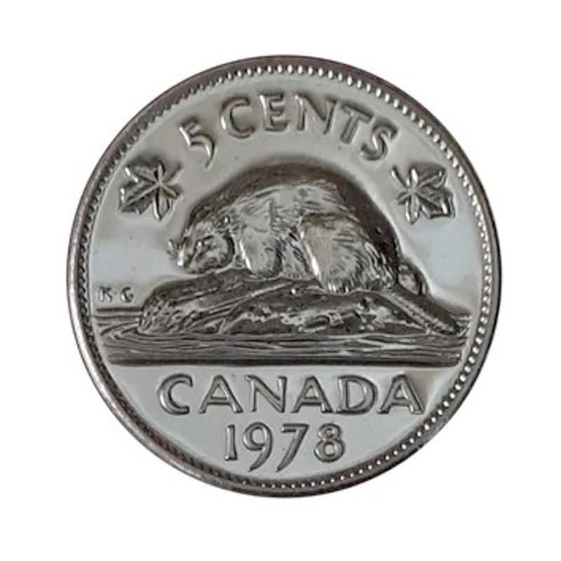 1978 Canada 5 Cents Specimen