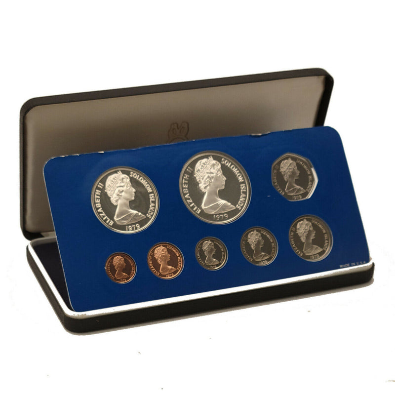 1979 Solomo Proof Set Silver 8 Coin Collector .925 Sterling Silver FRANKLIN MINT